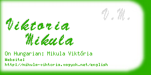 viktoria mikula business card